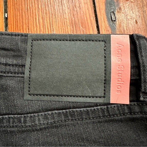 NWOT Acne Studios Climb Skinny Fit Jeans in Used Black - Picture 4 of 11